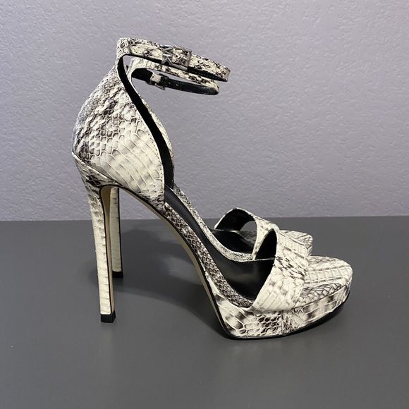 Michael Kors Jordyn Platform Sandals Genuine Snake Leather Women’s Size 7m - Picture 1 of 11